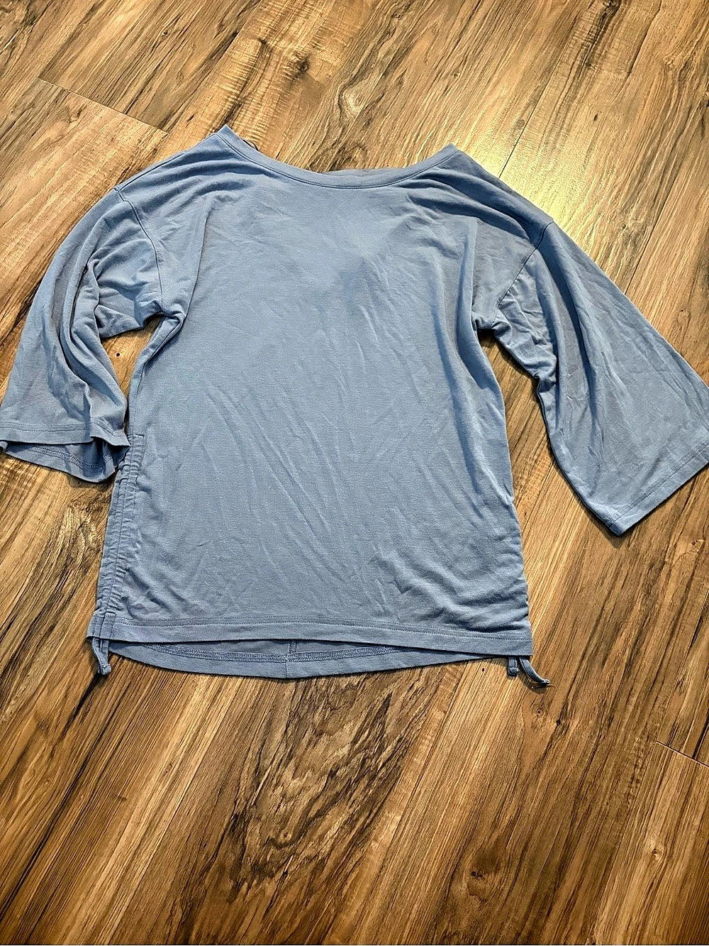 Diadora Top Ruched Drawstring Top in Blue Size XS